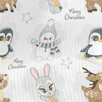 Antarctic Animal Christmas Stretch Jersey