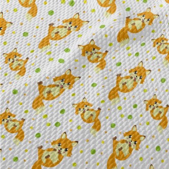 Fox With Sparkling Eyes Birdseye Piqué