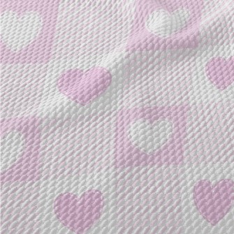 Valentine's Day Heart-shap Birdseye Piqué