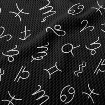 The 12 Zodiac Signs Of The Whi Birdseye Piqué