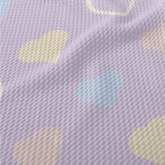 Colorful Simple Love Birdseye Piqué