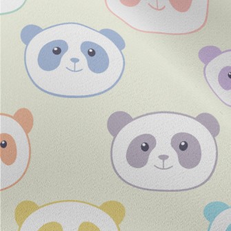 Cute Colorful Smiling Panda Chiffon