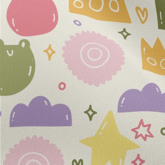 Cute Round Pattern Chiffon