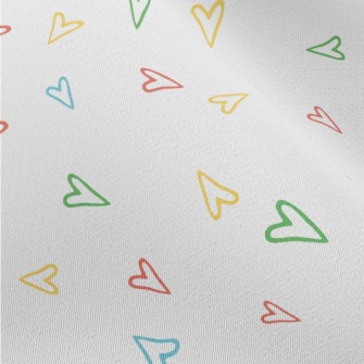 Simple Lines Of Colorful Love Chiffon