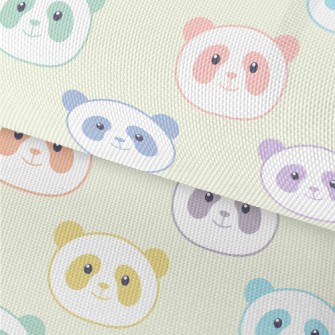 Cute Colorful Smiling Panda Waterproof Oxford