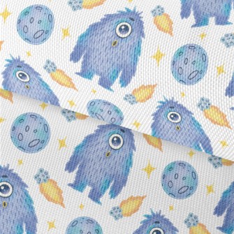 Flying Planets With Aliens Waterproof Oxford