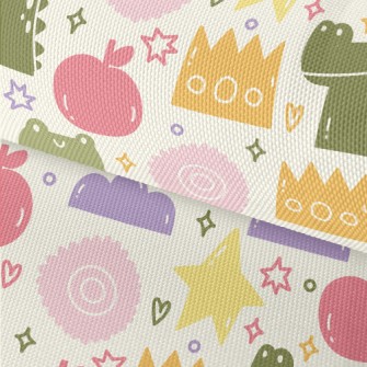 Cute Round Pattern Waterproof Oxford
