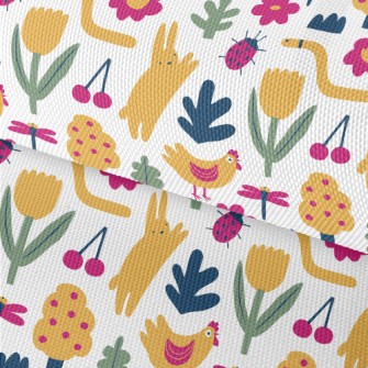 Lively And Cute Grassland Anim Waterproof Oxford