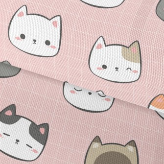 Soft And Cute Kitten Waterproof Oxford
