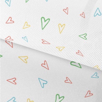 Simple Lines Of Colorful Love Waterproof Oxford