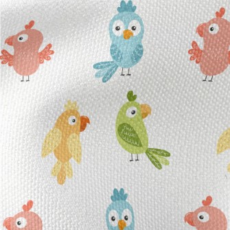 Colorful Parrot With Confused  Waterproof Canvas