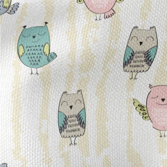 Simple Version Of Happy Owl Waterproof Canvas