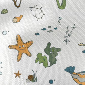 Animals Living In The Underwat Waterproof Canvas