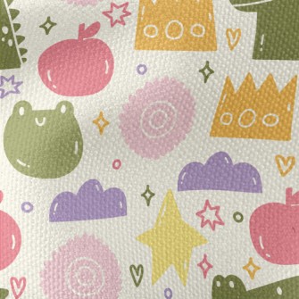 Cute Round Pattern Waterproof Canvas