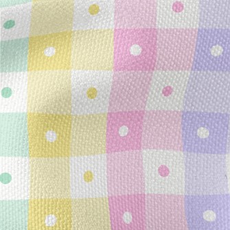 Simple Colorful Polka Dot Plai Waterproof Canvas