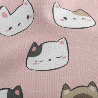 Soft And Cute Kitten Athletic Mesh Flat Back