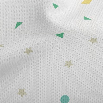 Simple Style Pattern Athletic Mesh Flat Back