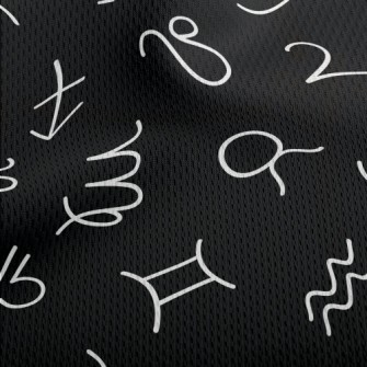 The 12 Zodiac Signs Of The Whi Athletic Mesh Flat Back