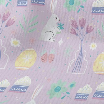 Hand Drawn Easter Pattern Terry