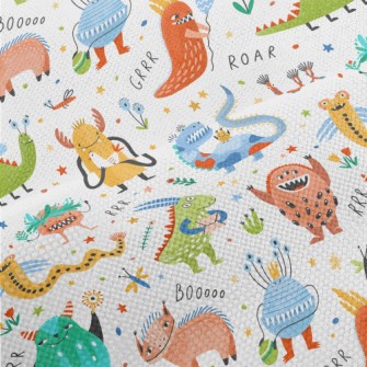 Cute Monsters Sharing Gifts Performance Linen