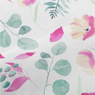 Colorful Plants In Watercolor  Performance Linen