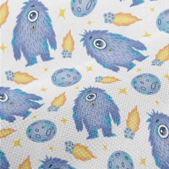 Flying Planets With Aliens Performance Linen