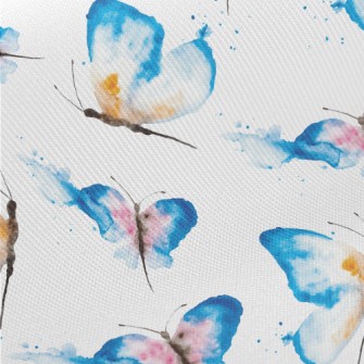 Watercolor Style Butterfly Twill
