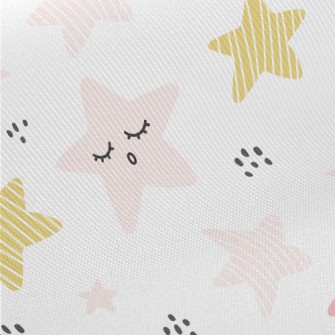 Pink Cute Little Star Twill