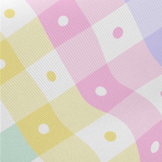 Simple Colorful Polka Dot Plai Twill