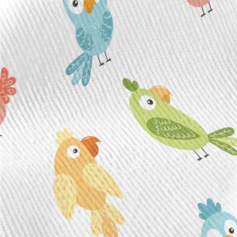 Colorful Parrot With Confused  Standard Corduroy