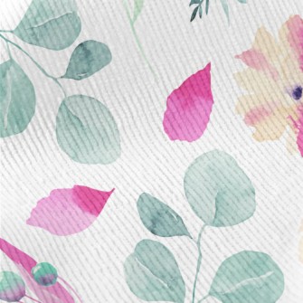 Colorful Plants In Watercolor  Standard Corduroy