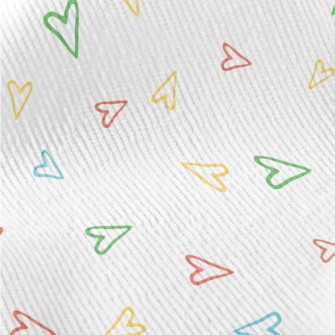 Simple Lines Of Colorful Love Standard Corduroy