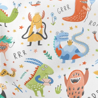 Cute Monsters Sharing Gifts Stretch Ponte