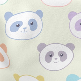 Cute Colorful Smiling Panda Stretch Ponte