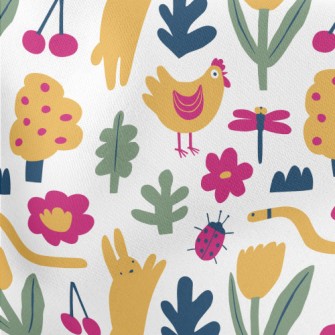Lively And Cute Grassland Anim Stretch Ponte