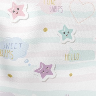 Simple Light Colored Stars Stretch Ponte