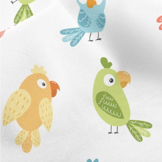 Colorful Parrot With Confused  Micro Fleece