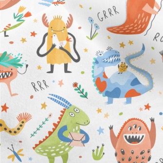 Cute Monsters Sharing Gifts Micro Fleece