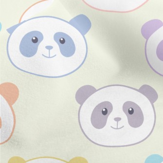Cute Colorful Smiling Panda Micro Fleece