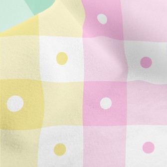 Simple Colorful Polka Dot Plai Micro Fleece
