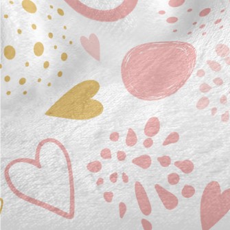 Pink Colorful Love Pattern Minky