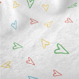 Simple Lines Of Colorful Love Minky