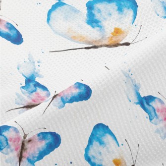 Watercolor Style Butterfly Piqué