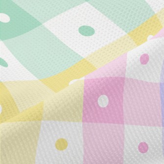 Simple Colorful Polka Dot Plai Piqué