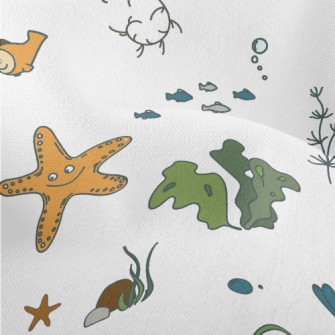 Animals Living In The Underwat Lightweight Performance Linen