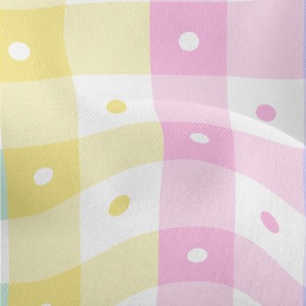 Simple Colorful Polka Dot Plai Lightweight Performance Linen