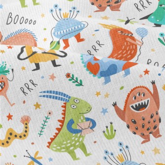 Cute Monsters Sharing Gifts Modern Jersey