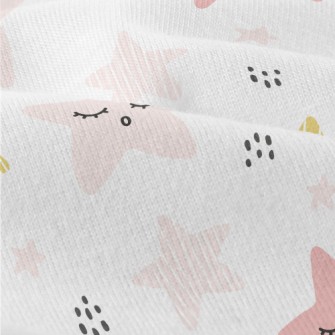 Pink Cute Little Star Modern Jersey