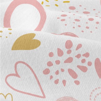 Pink Colorful Love Pattern Modern Jersey
