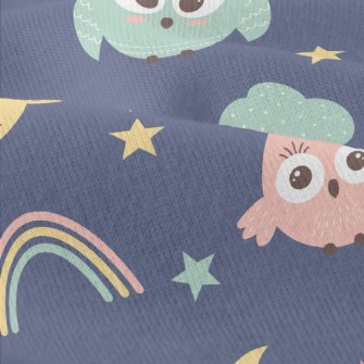 Lovely Rainbow Owl Modern Jersey